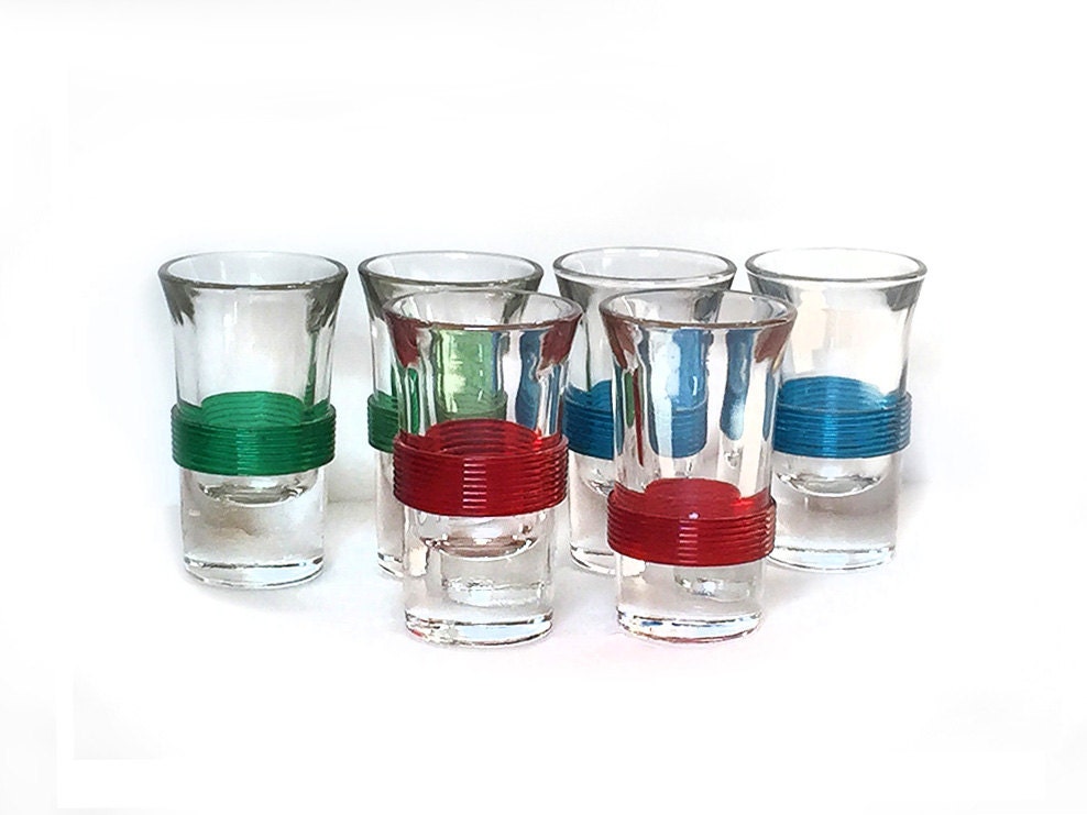 Vintage Shot Glasses Celluloid Band Blade Runner Star Trek