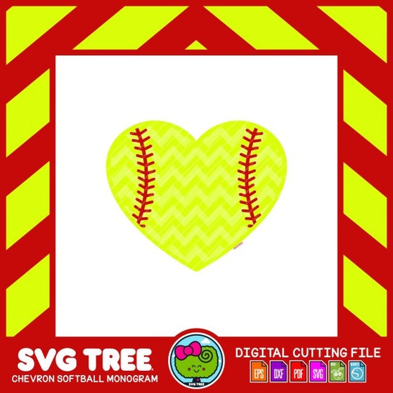 Download Softball SVG Softball Heart SVG Fastpitch Softball Softball