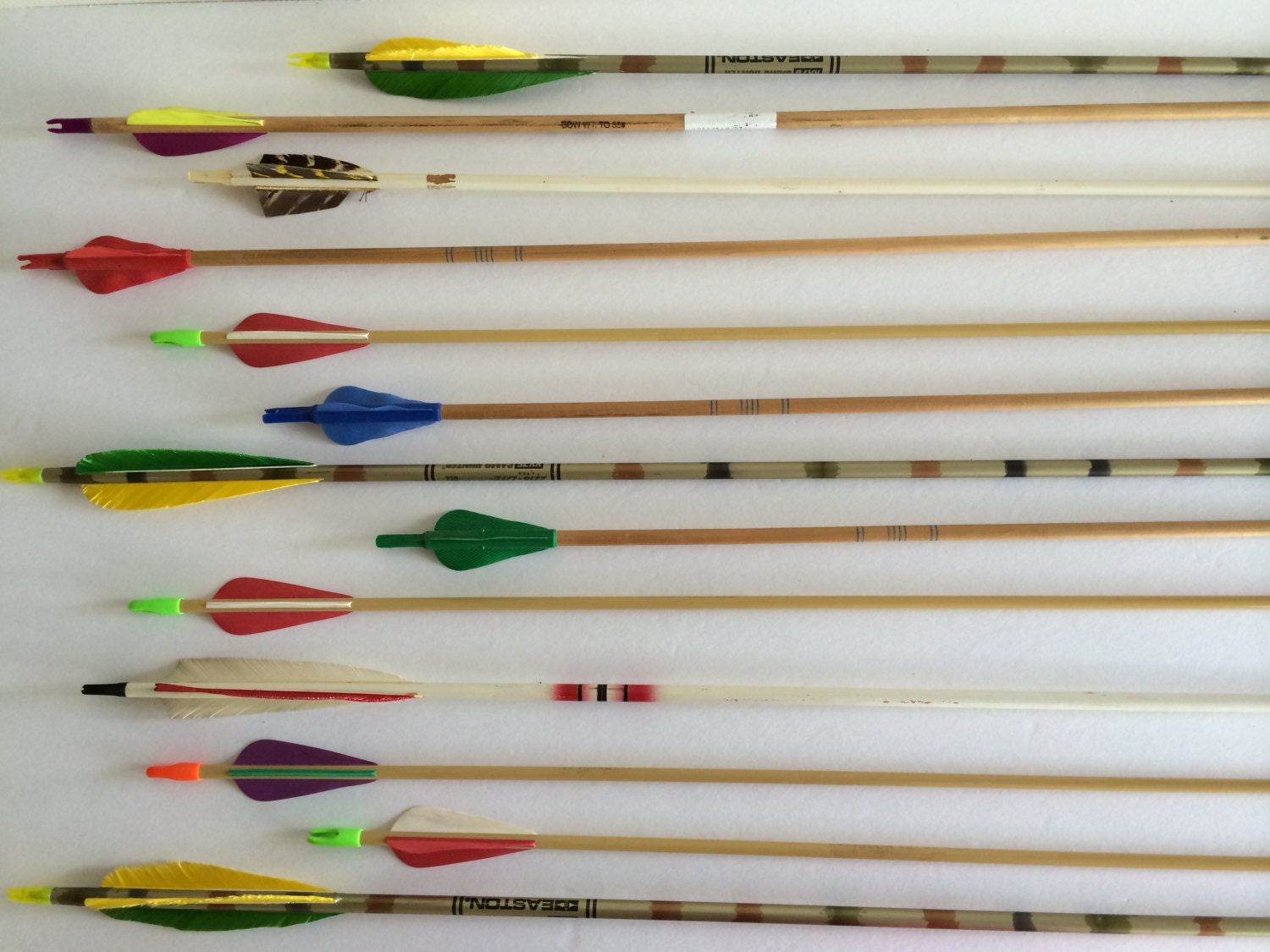 Vintage Archery Arrows Color Pattern & Design 5 per