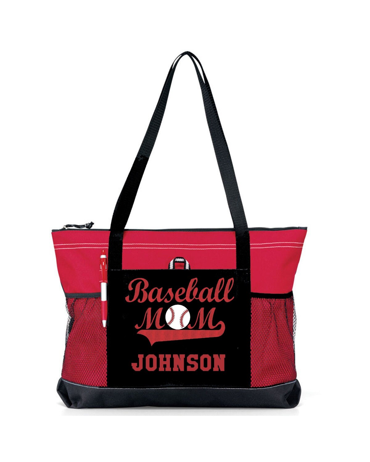 PLAYER NAME 20 Baseball MOM Sports Bag with soft