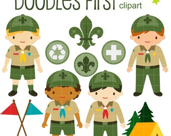 Clip Art Boy Scout Clip Art boy scout clipart etsy junior scouts clip art for scrapbooking card making cupcake toppers paper crafts
