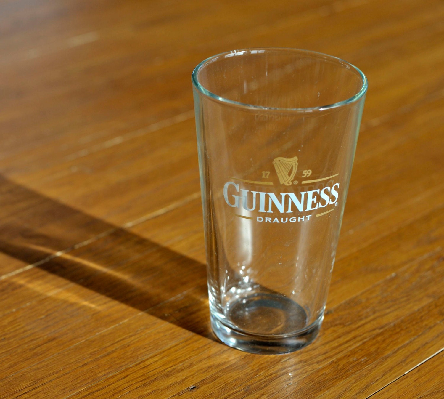 Guinness Draught Harp Logo Pint Beer Glass 6085