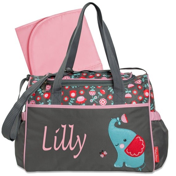 Personalized Elephant Diaper bag/ bags /purse by sewsassybootique