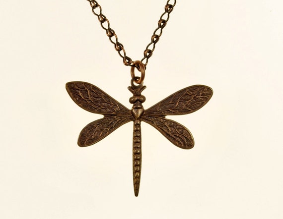 Download Dragonfly Pendant Layer Necklace Spring Summer Nature Jewelry