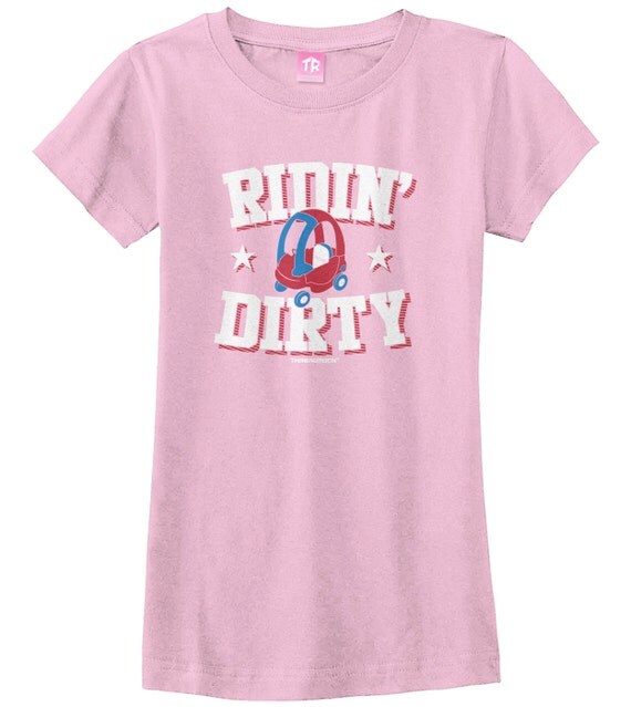 Ridin' Dirty Girls' Youth Fitted Tshirt by Threadrock on Etsy