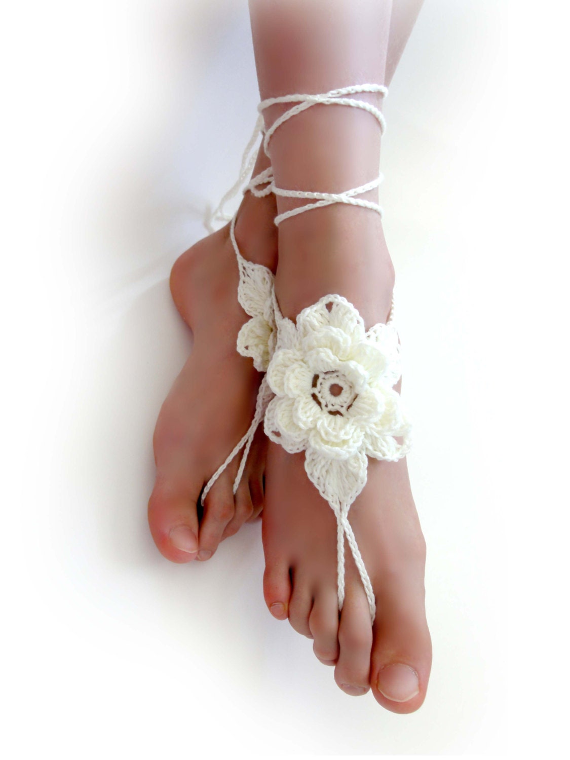 Butterfly Mint Crochet Barefoot Sandals, Nude Shoes, Bridal Foot Jewelry,  Fairytale Wedding Accessory - Etsy | Bare foot sandals, Crochet barefoot  sandals, Bridal foot jewelry