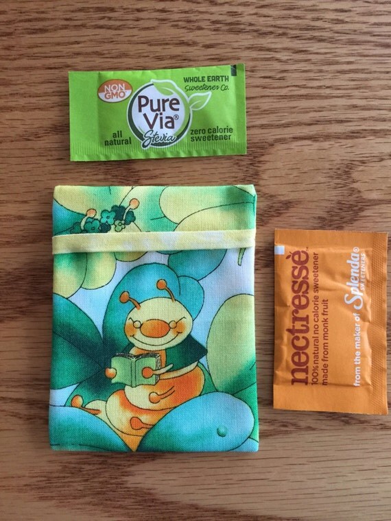 Sugar Packet Holder Travel Case for purse or pocket holder