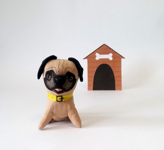 stuffed pug puppy