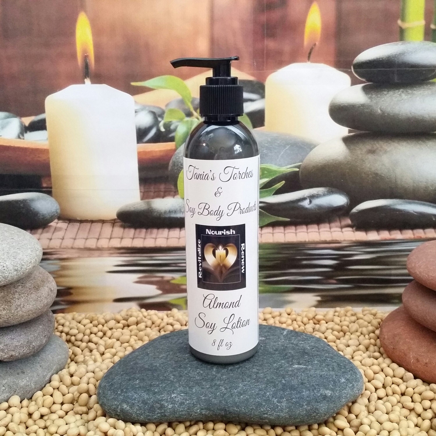 Sale Body lotion Almond Scent Homemade Body Lotion in a 8oz pump bottle