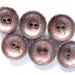 6 Extra Large Buttons in Purple colour, Big Old Celluloid buttons from 1950 - 1960s, Unused!!