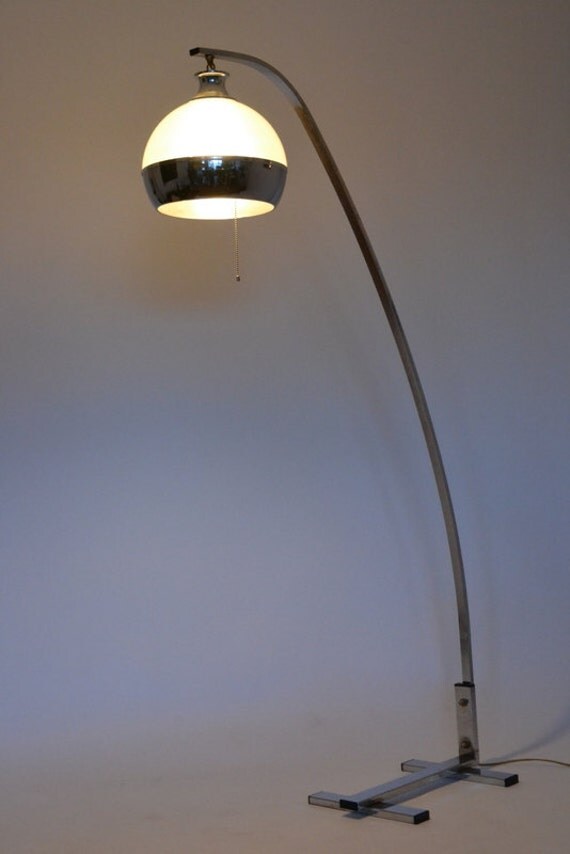SMALL ARCH FLOOR lamp classic 70s American made by VINTAGELAMPDEN