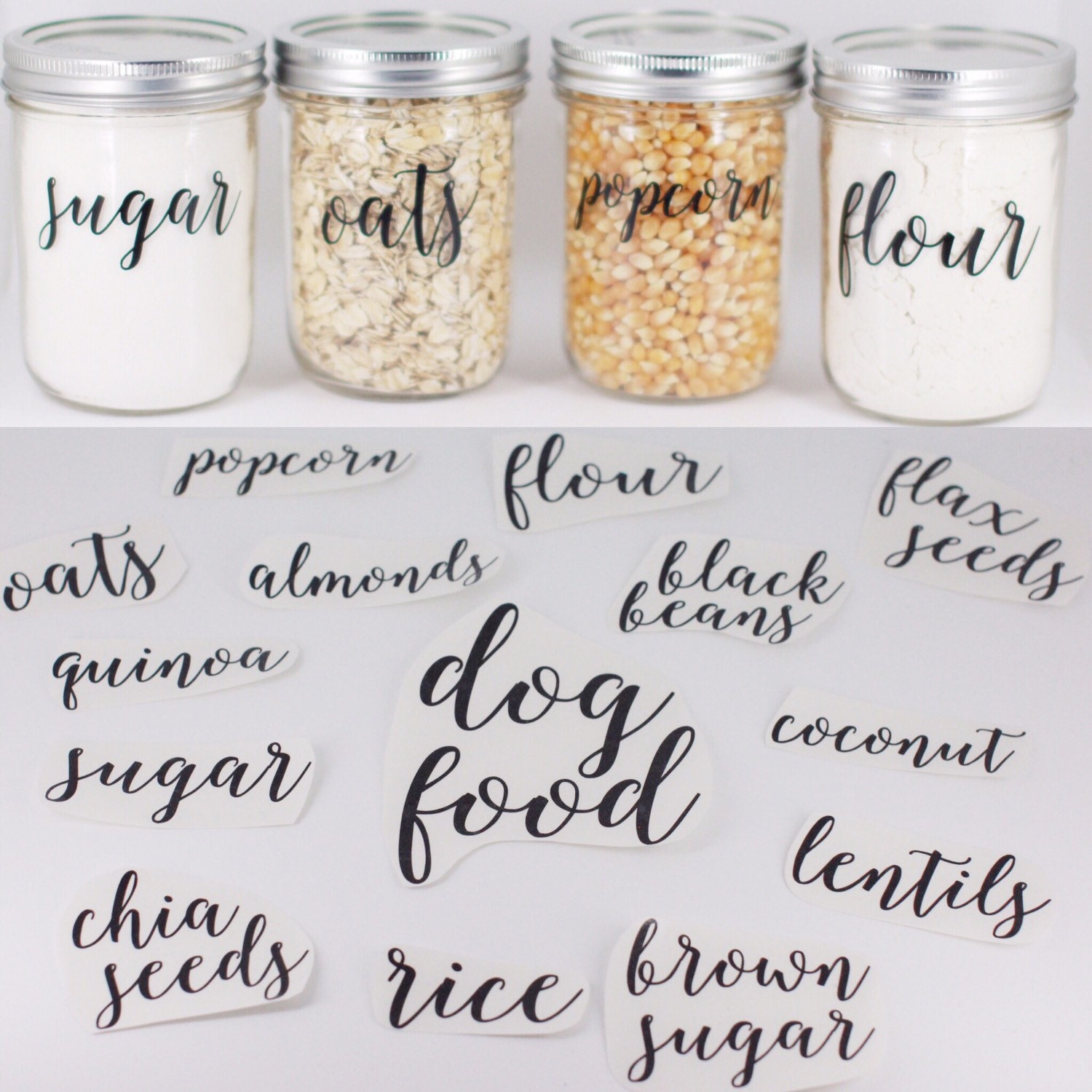 Pantry Labels//Fully CUSTOM Pantry Labels // Jar Labels