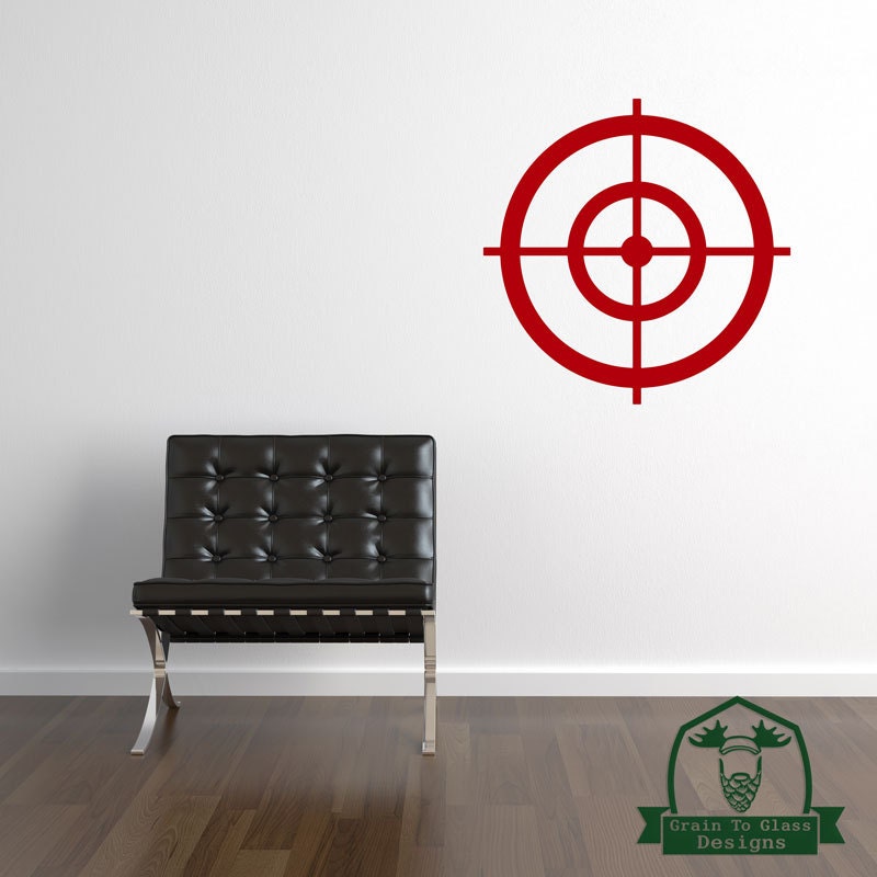 Bullseye Crosshairs Wall Decor Decal