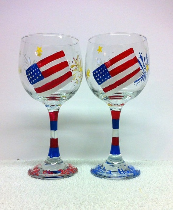 Fourth of July Wine Glasses | Fourth Of July Wikii