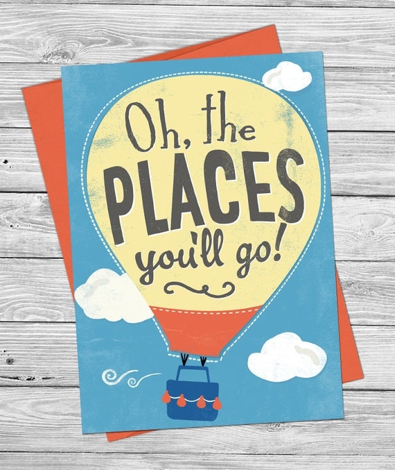 items similar to unique oh the places youll go