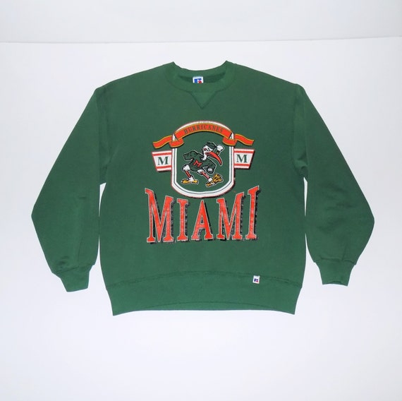 Vintage Miami Hurricanes Sweatshirt by BLOCKPARTYVINTAGE on Etsy