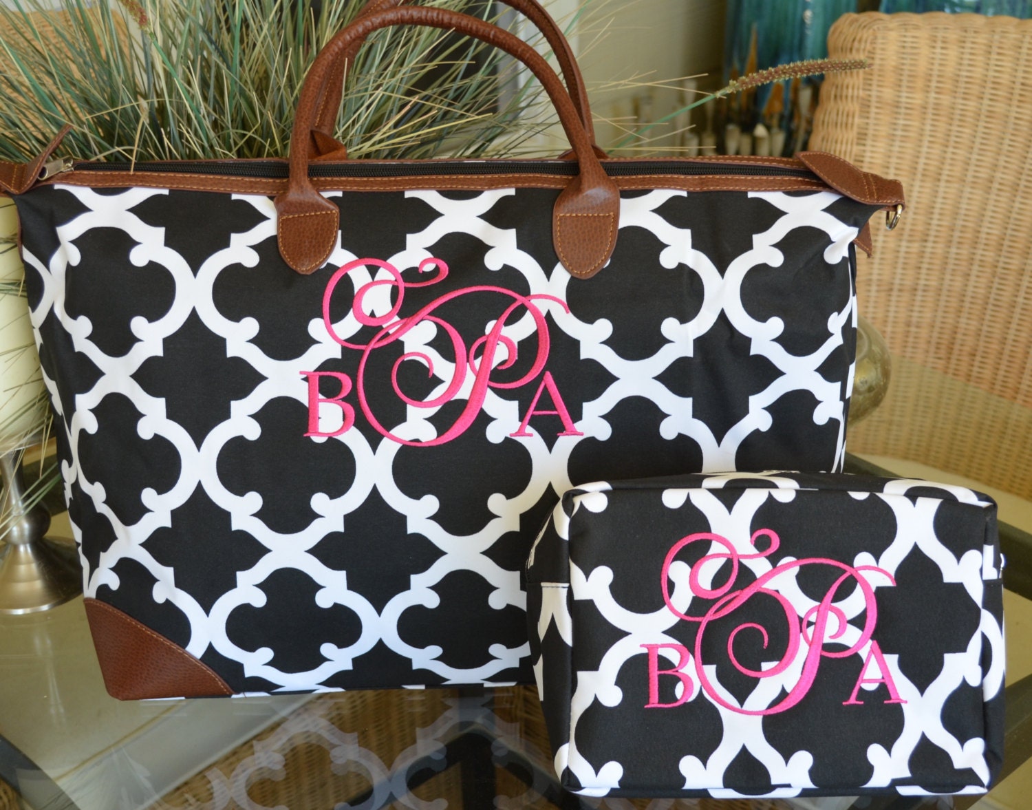 Travel Bag Bridal Set Bridesmaids Gifts Matching Cosmetic