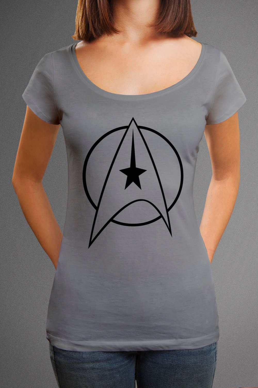 Star Trek Shirt Star Trek Tee Star Trek Logo by TheHereAfter