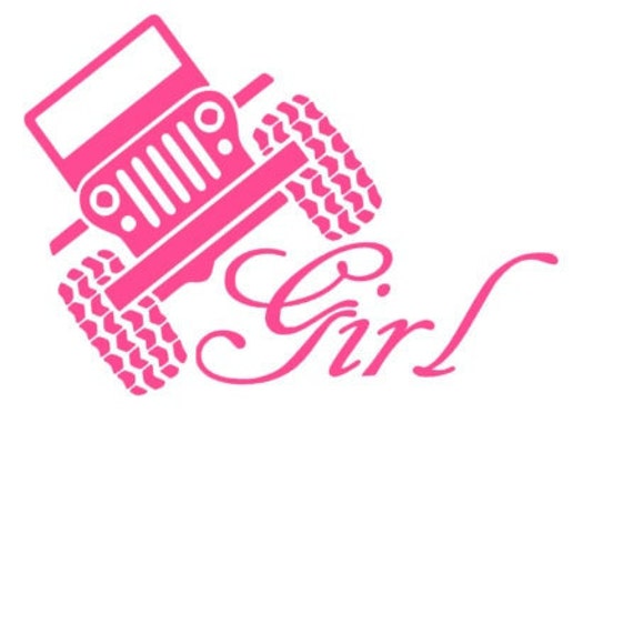 Jeep Girl Car Decal Jeep Life Car Decal Jeep by WhitneysMonograms