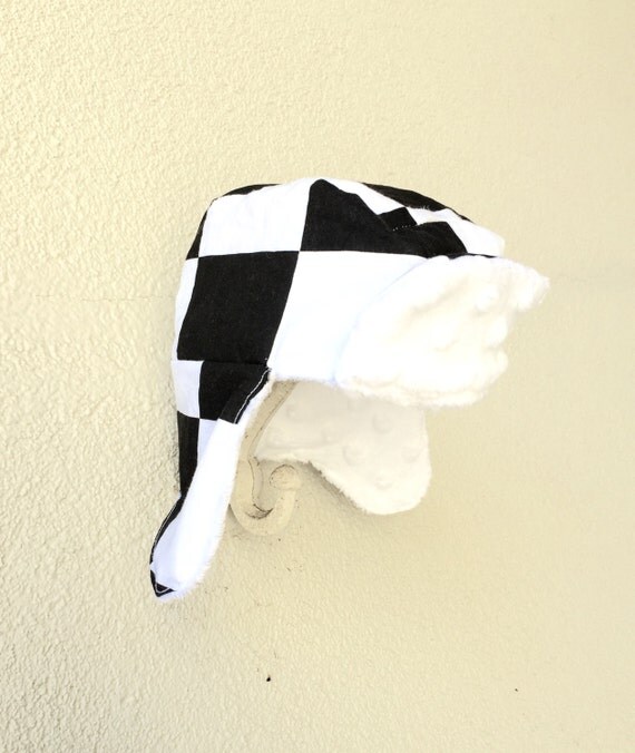 Baby Hat Racing Baby Boy Hat BABY ESKIMO HAT by QueenDelicious