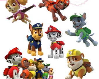 paw patrol clip art on Etsy, a global handmade and vintage marketplace.