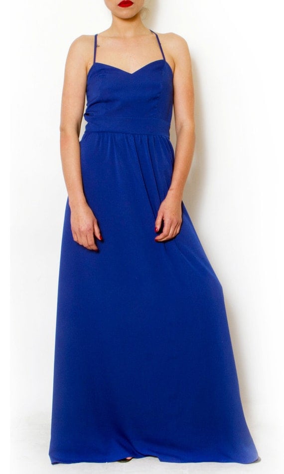 cobalt blue maxi