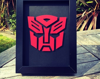 Autobot Logo - Framed 3D Cutout