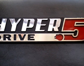 Hyper Drive Star Wars Car Emblem - Chrome Plastic Not a Decal / Sticker