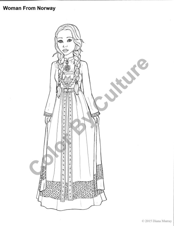 Fashion Coloring  Book Printable Around the World Coloring 