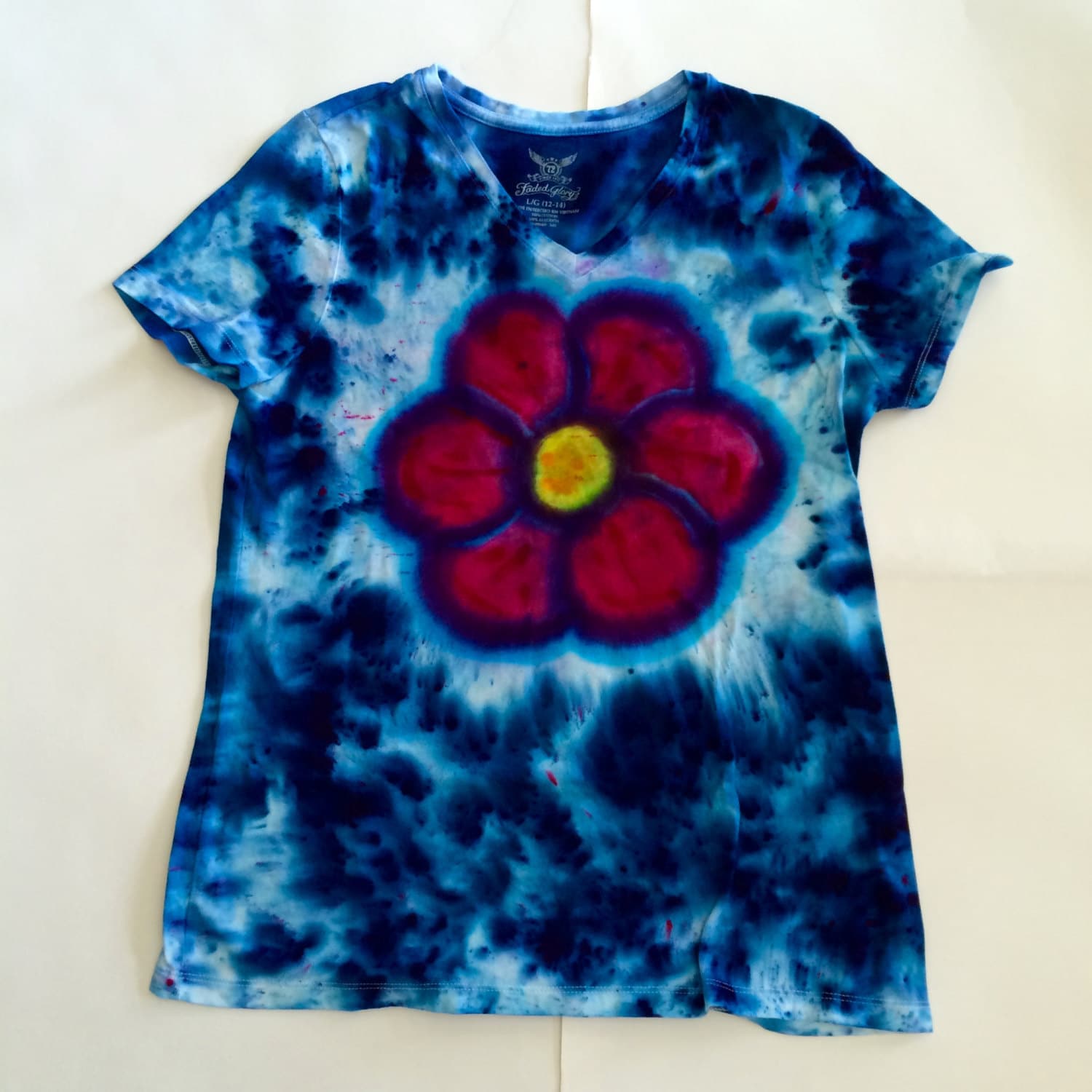 Flower Tie Dye T Shirt By Live2tiedye On Etsy 