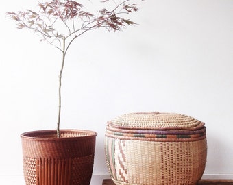 Vintage Japanese Basket - large, woven
