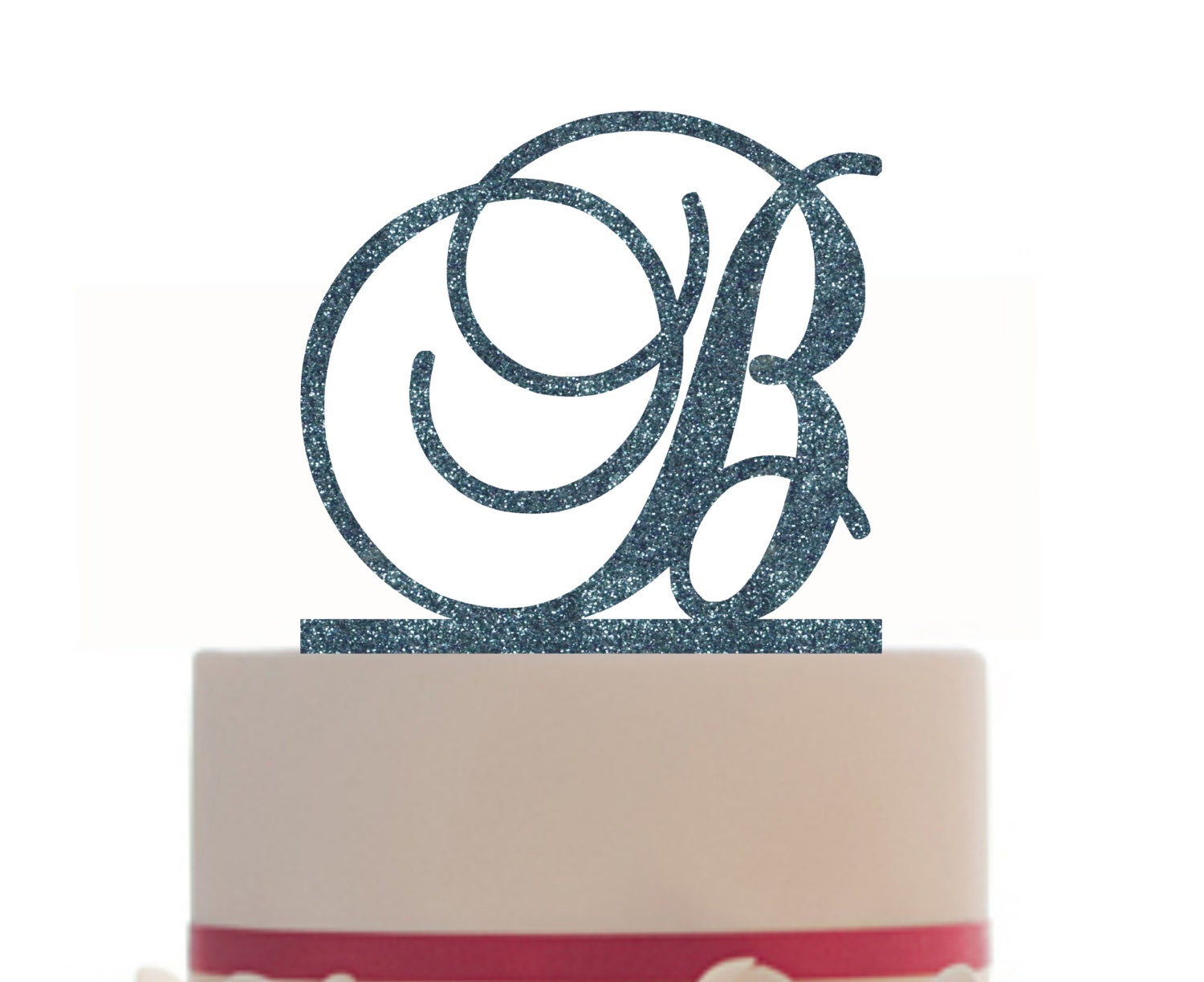 Custom Initial Cake Topper Personalized Wedding by Mclaserpro