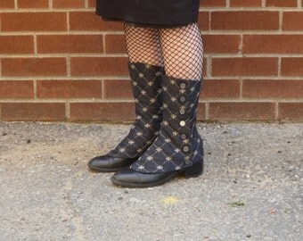 Embroidered Honeybee Spats - For Men and Women