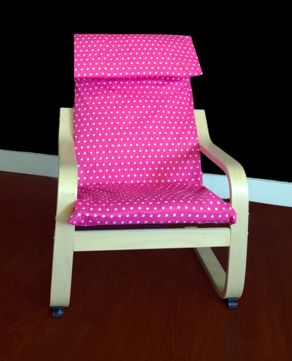 Pink Polka Dot IKEA KIDS POÄNg Cushion Slipcover Girls Poang