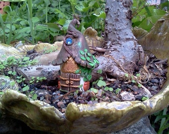 Fairy Garden House Spirit House Polymer Clay Figurine in Custom Color for Miniature Gardens Terrariums House Plants Faerie Accessories