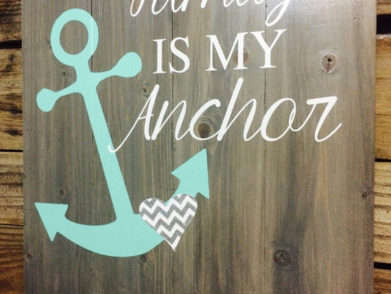 Anchor Wall Art my family is my anchor wooden wall art anchor wall art sign Anchor Wall Art my family is my anchor wooden wall art anchor wall art sign