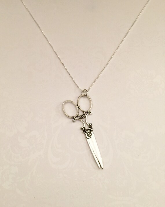 Scissors Necklace Great Gift for Hairdressers, Barbers, Barber Shop
