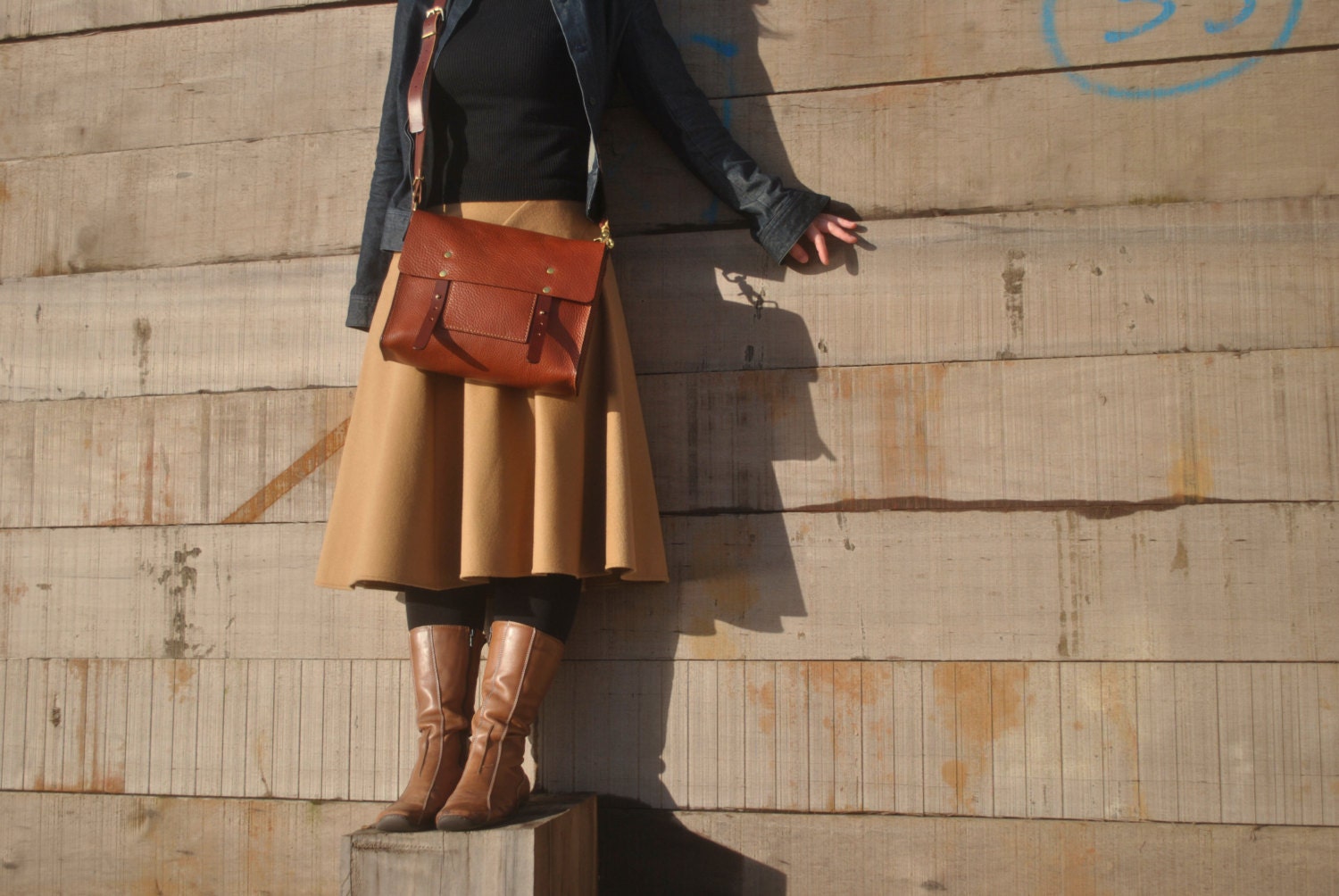 Italian Leather Messenger Bag Womens Messenger Bag Leather