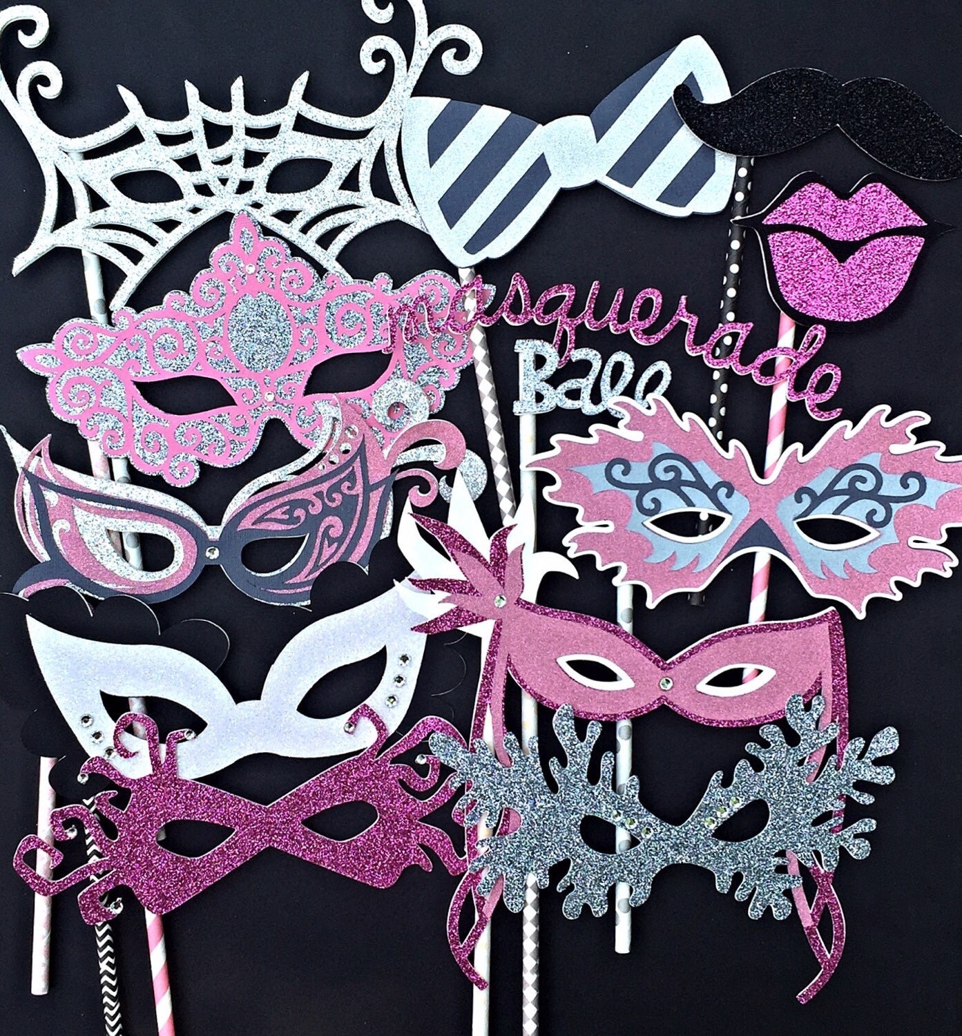 Masquerade Photo Booth Prop / Photo Booth Props by TwinPerfection2