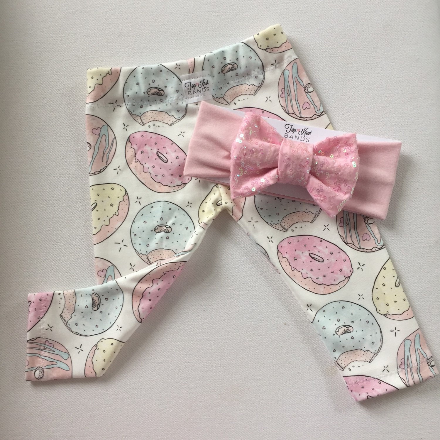 Baby Leggings Frosted Donut Leggings baby leggings by TopKnotBands