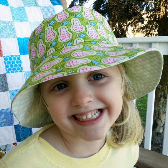 green gingham hat