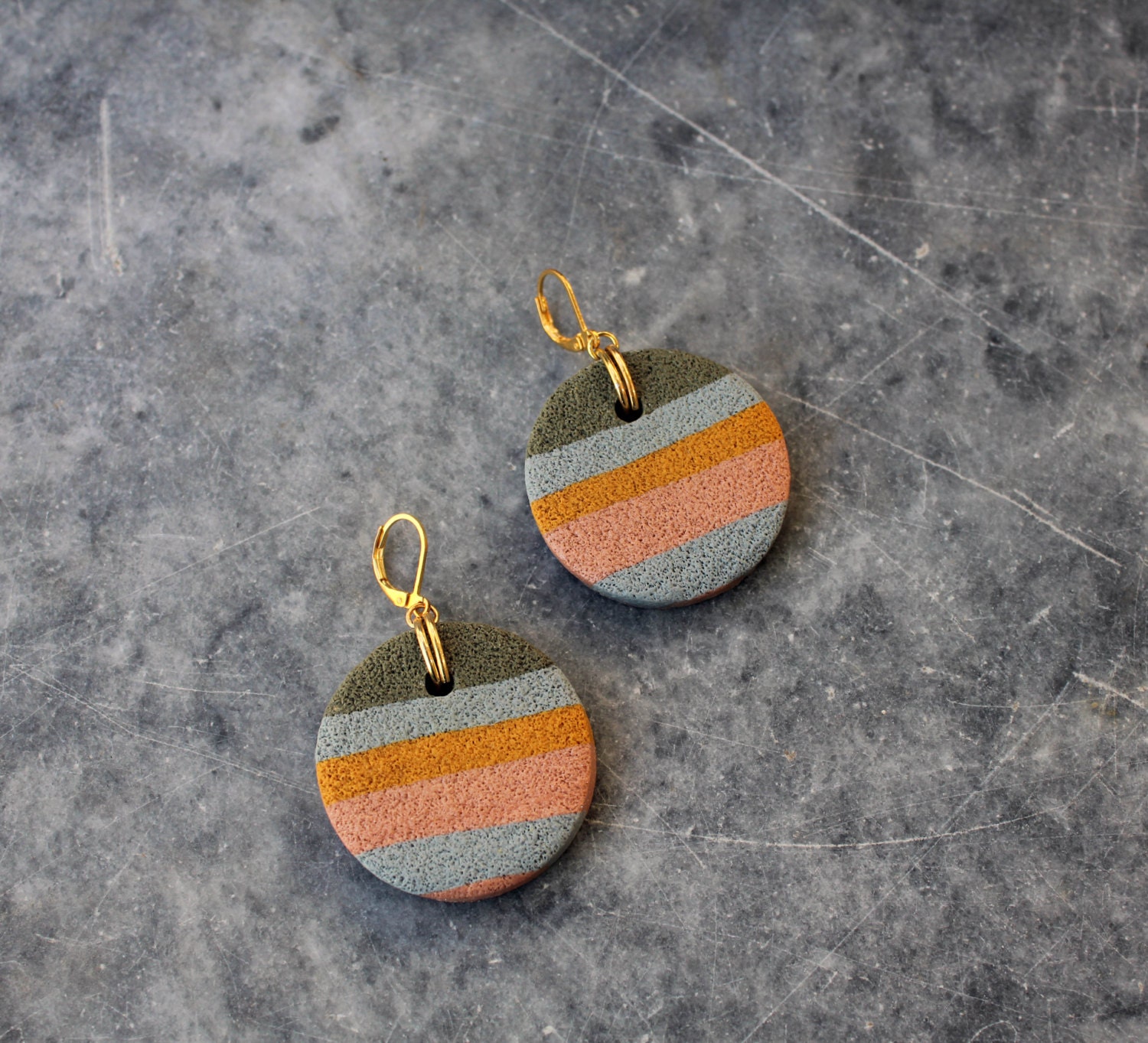 Pastel Colored Earrings by AyataHandmade on Etsy