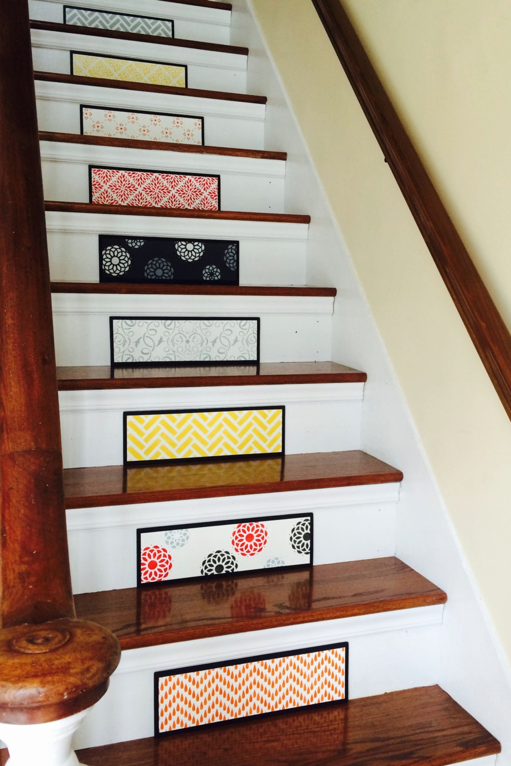 Alternative to Stair Riser Decals Stair Stencils and Stair