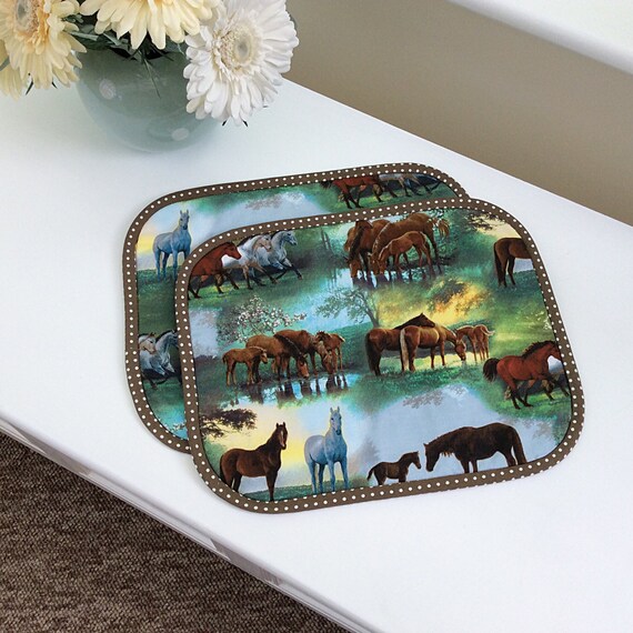 Table place Mats/ Horses/kitchen mats/novelty by WendysSewCrafty