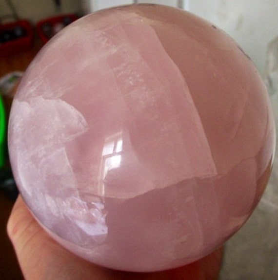 Giant Beautiful Rose Quartz Sphere Rose Quartz Ball 100mm By