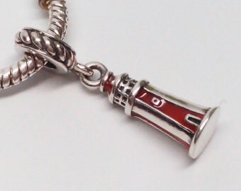 NEW Authentic Pandora 925 ale Red Light House charm 791137EN42
