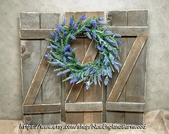 BARN WOOD SHUTTERS Wall Mount Shutters,Window Shutters,Rustic Shutters,Antique Shutters,Interior Shutters,Decorative Shutters