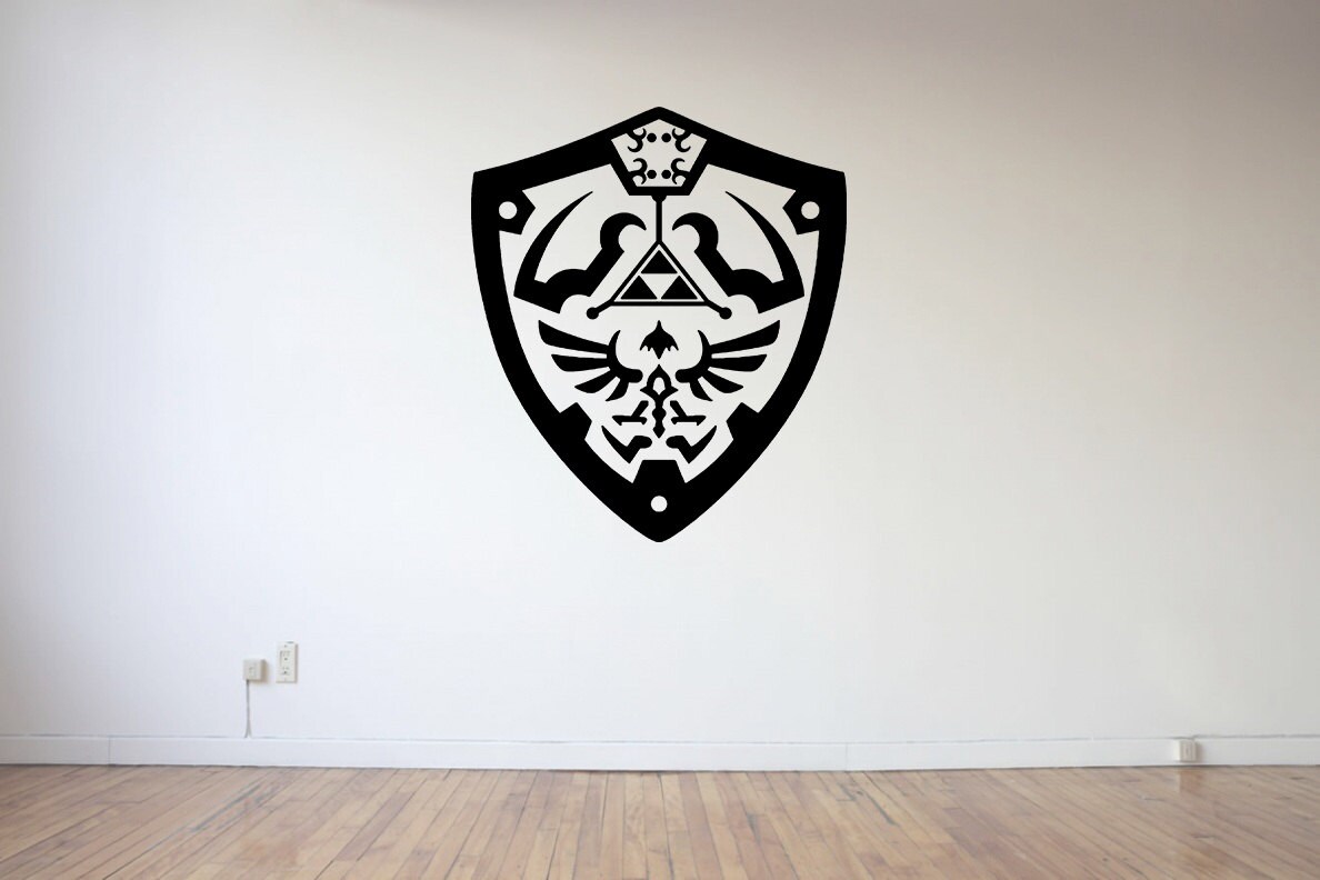 Legend of Zelda Shield Wall Decal Vinyl Wall Decal Vinyl