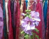 Boho Rag Garland / Fabric Garland / Hippie Garland / Boho Curtain / Teen Decor / Photo Prop / Gypsy Decor / Shabby Chic / Party Decor