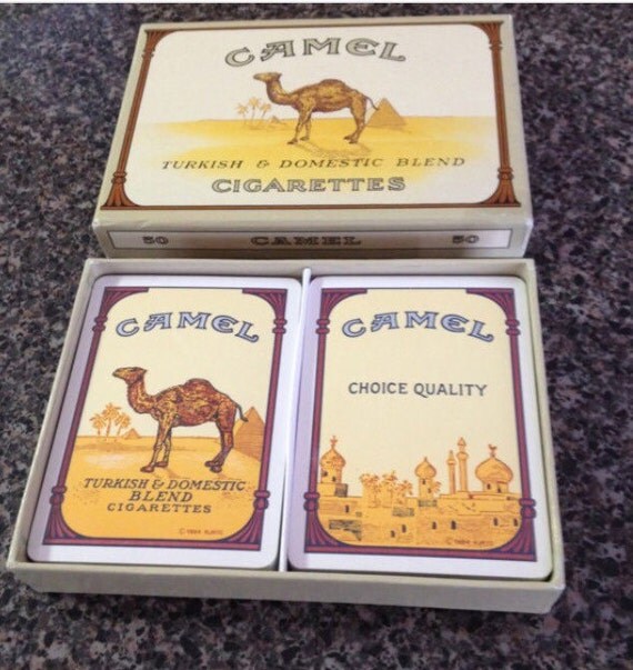 New Vintage Sealed Camel Cigarettes Playing by TobaccoMemorbillia